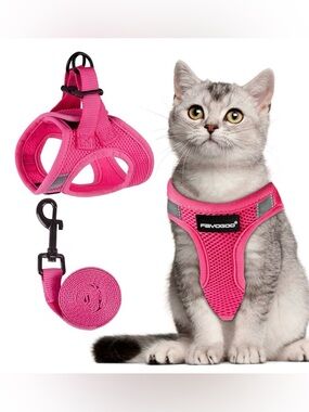 Fayogoo medium cat harness set up M (chest 10-12”)